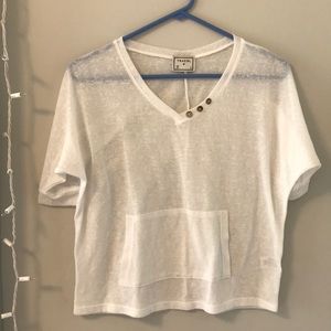 Sheer White Cover Up Top